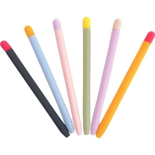Anti-drop Silicone Cover for Apple Pencil 2 Protective Pouch Cap Holder for Apple Pencil Accessories Stylus TPU Pencil Case