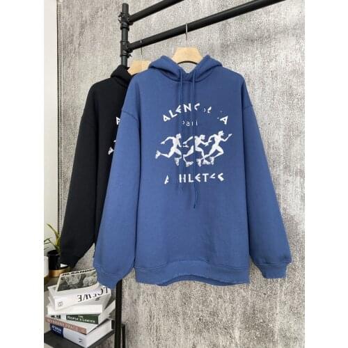 ❤️ real picture is!The latest BA 21 early spring hoodie.Color: blue, black