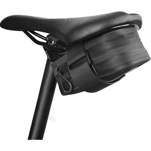 SAHOO Bicycle Saddle Bag Rain Proof Bike Seat Post Pannier Reflective Cycling Storage Tail Pouch Rear Dry Pack