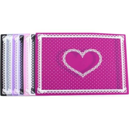 28.1*21.1CM Nail Art Salon Manicure Practice Silicone Pillow Hand Holder Cushion Lace Table Washable Foldable Mat Pad