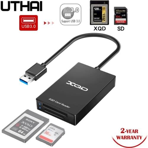 UTHAI Q02 Rocketek Multi-Function Type-c To XQD Card Reader USB 3.0 Card Reader M/G Memory Card Supports Speeds Up to 5Gbps