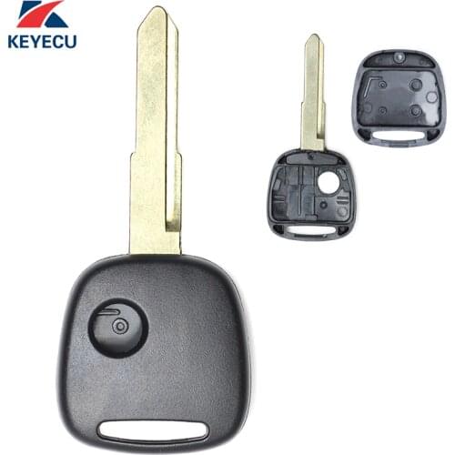 KEYECUReplacement Remote Key Case Shell Fob 1 Button for Suzuki Uncut HU87 Blade