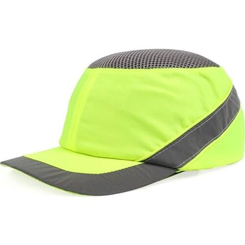 Bump Cap Work Safety Helmet With Reflective Stripe Summer Breathable Security Anti-impact Light Weight Helmets Protective Hat