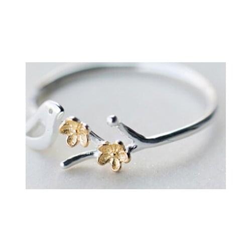 Creative Cute Bird Ring For Women Female Wedding Opening Ring Fashion Lady Party Jewelry Gifts