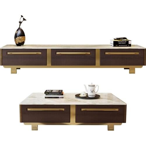 Coffee table basse de salon стол журнальный столик escritorio mesa de centro mesa desk + TV stand table + small cabinet creative