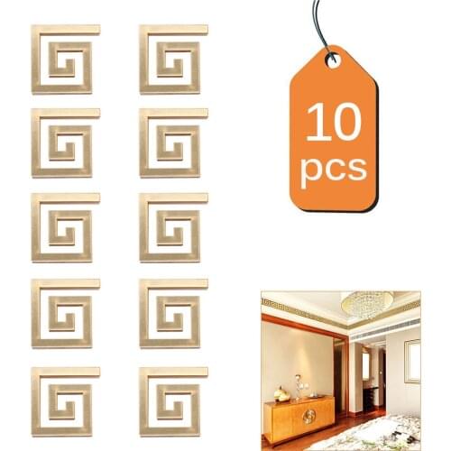 10 pcs Puzzle Labyrinth Acrylic Mirror Wall Decal Art Stickers Home Decor 48*48mm Home Sticker Decor for Bedroom 48*48mm