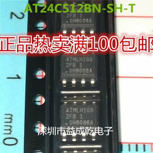 100% Original New In Stock AT2FB1 AT24C512BN-SH-T 2FB SOP8 (10pcs/lot)