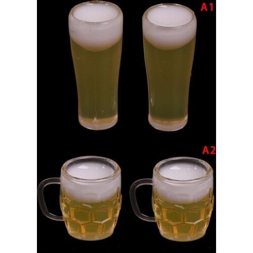 2Pcs 1:12 beer dollhouse miniature toy doll food kitchen living room accessories for Doll House Decoration