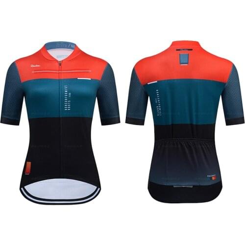 2021 Summer Cycling Shirt Women MTB Road Bike Short Sleeve Bicycle Wear Clothes Cycling Jersey Ropa Mujer Girl Breathable Dress