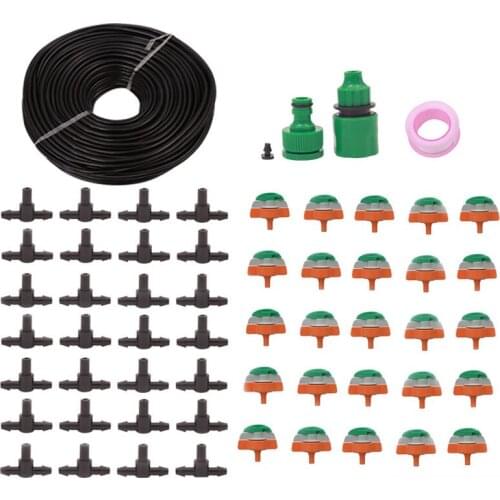 30m Multi-angle Nozzle Automatic Watering Device Drip Irrigation System Adjustable Spray Nozzle Cool Garden Iirrigation Supplies