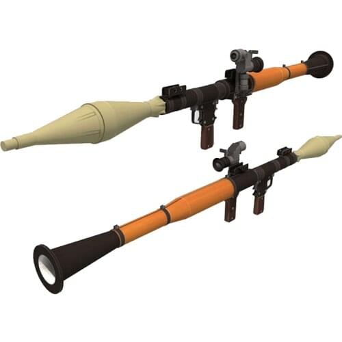 3D Paper Model RPG-7 Bazooka Can Assemble Firearm Finished Length 120cm Paper Weapon For Cosplay Game Puzzle Toy