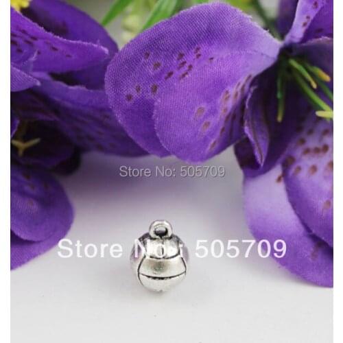 48Pcs Tibetan silver lined ball charms A19468