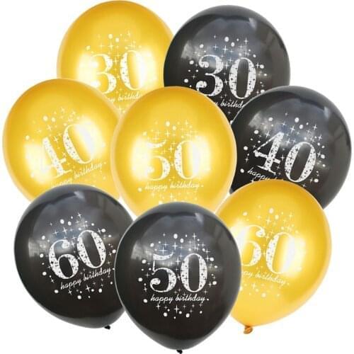 5pcs/lot 12 inch Star Latex Balloons16 18 30 40 50 60 90 Age birthday party wedding anniversary decoration supplies