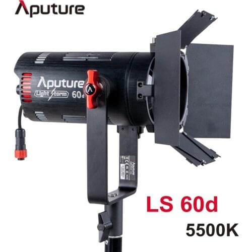 Aputure LS 60D 60W Adjustable Focusing Light 5600K Daylight Photography Lighting with Barndoors COB LED Studio Light Storm