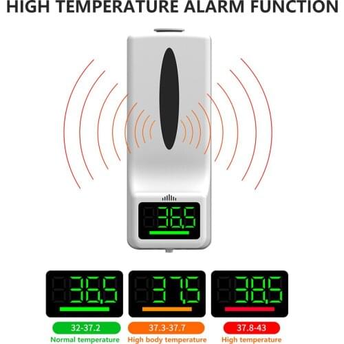 Touchless Automatic temperature measuring soap dispenser USB Charging Smart Foam Machine Infrared Sensor Foam Soap Dispenser Ha