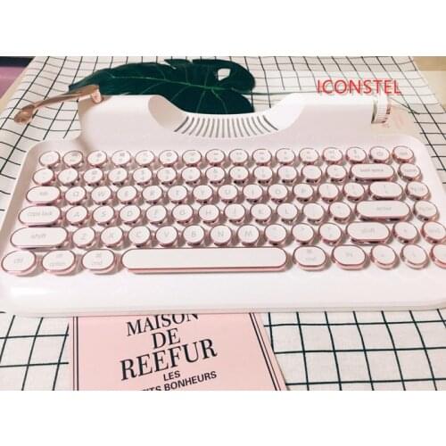 Hellboy KnewKey keyboard steampunk dot Mulsanne black Retro typewriter versatile wired blacklight Mechanical keyboard MX520