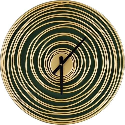 Nordic Large Wall Clock Living Room Gold Metal Art Hall Silent Clocks Creative Bedroom Wall Watch Horloge Murale Home Gift SC649