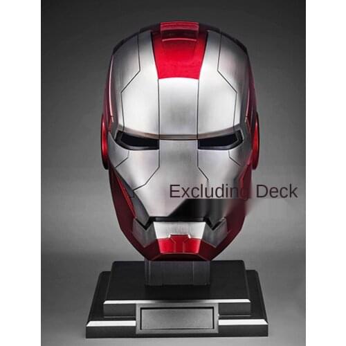 New Product Reservation 1/1 Mk5 Iron Man Helmet Voice Chinese and English Wearable Birthday Gift for Men