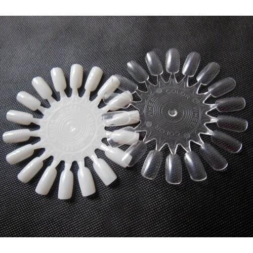 2 pcs Polish Palette Dish Dappen Dish polish display Stylish 18 Tips Nail Art Polish Color Display