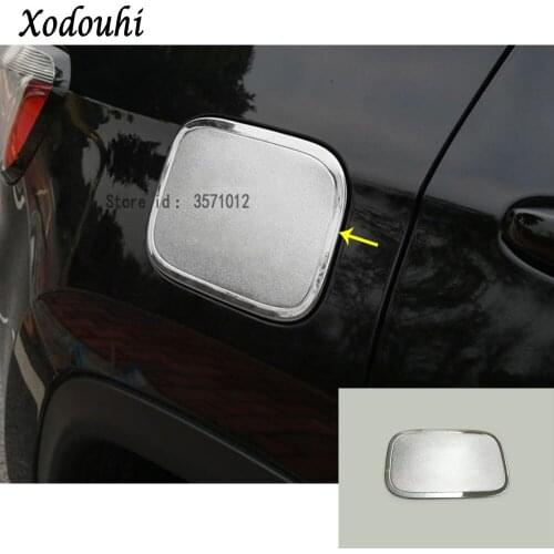For Jeep Compass 2017 2018 2019 2020 Car ABS Styling Gas/Fuel/Oil Tank Cover Cap Stick Lamp Frame Trim Moulding Panel Part 1pcs