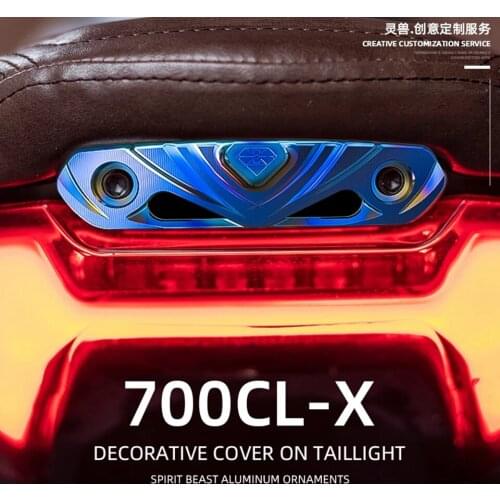 Spirit Beast Retro Motorcycle rear tail light cover brake light upper cover tail light decorative cover For CFMOTO 700CL-X