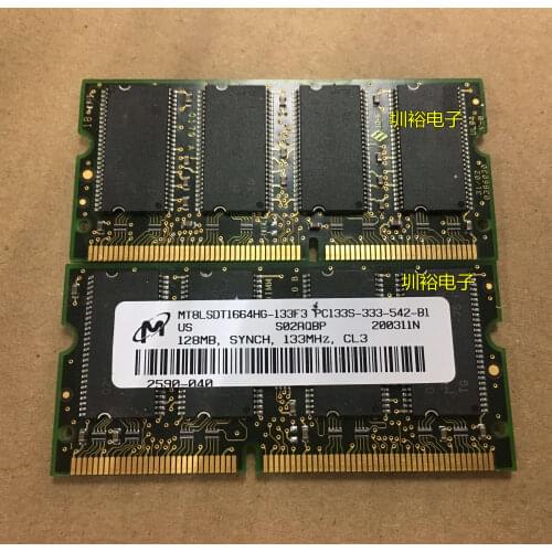 MT8LSDT1664HG-133F3 128MB PC133S-333-542-B1 original disassembly memory bar