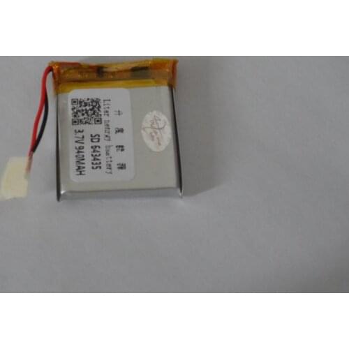 Hot 3.7V lithium polymer battery 643435 940MA MP5 Navigator Bluetooth cell battery
