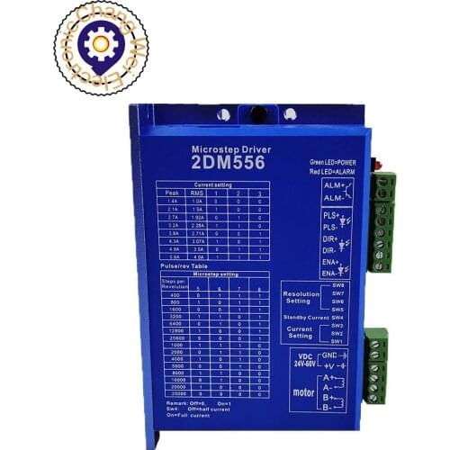 Hot！2DM556 NEMA23 2 phase stepper motor driver 32bit DSP DC36V 5.6A JMC replace leadshine DM556，Buy as soon as possible