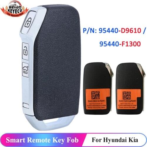 KEYECU P/N: 95440-D9610 / 95440-F1300 3 Button Replacement Smart Remote Control Car Key Fob for Kia for Hyundai