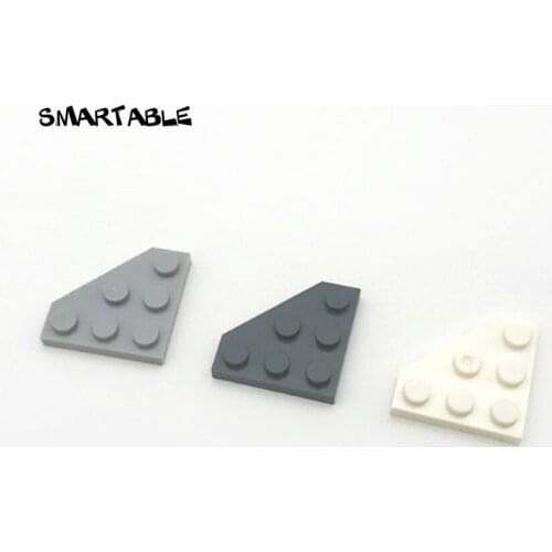 Smartable Wedge Plate 3x3 Cut Corner Building Blocks MOC Parts Toys For Kids Compatible All Brand 2450 Technic Toys 50pcs/lot