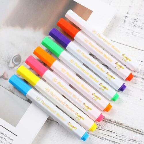 Fluorescent board brush pen erasable luminous board LED screen green black and white markers manga art supplies marker colores