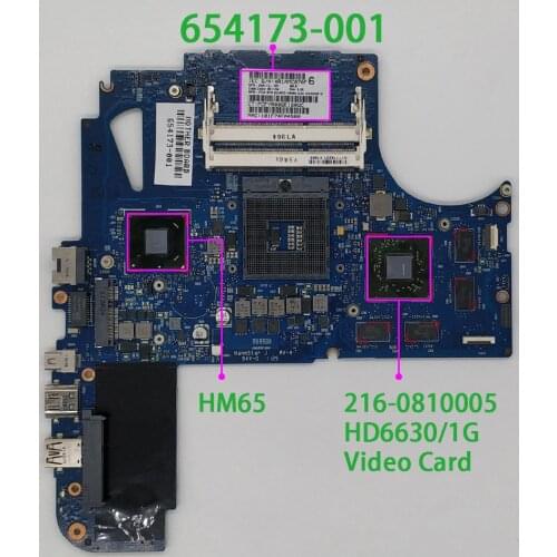 654173-001 HM65 DSC w HD6630/1G GPU 6050A2443401-MB-A02 for HP Envy 14 14T Series NoteBook PC Laptop Motherboard Mainboard