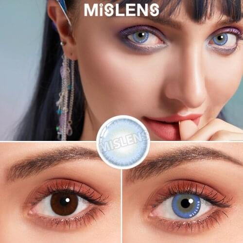 Mislens 1pair(2pcs) Color Eyes lenses for Eyes Dark Iceland Series Colored Lenses 1Year Use Coloured Eye Lens Makeup Cosplay