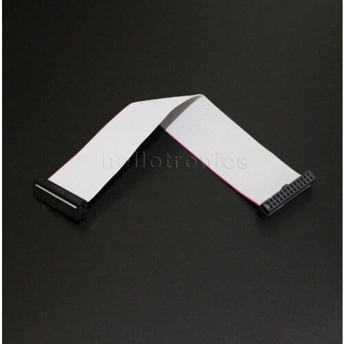 Wholesale 100 Pcs/Lot 26 pin 20cm Grey Color With Reselling Ziplock Bag GPIO Ribbon Cable for Raspberry Pi Model A and B