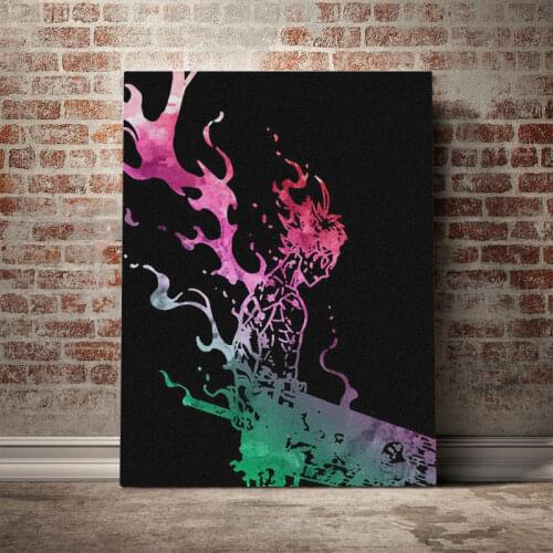 Black Clover Manga Asta art poster Canvas Wall Art Decoration prints for living Kid Children room Home bedroom decor Painting