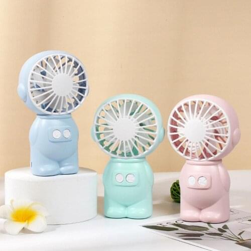 Mini Handheld USB Electric Fan Portable Portable Fan Large Night Fan Wind With Light Desktop L5Y8
