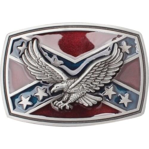 MYMC Eagle/Vulture Flag Pattern Belt Buckle Handmade Homemade Belt Accessories DIY Waistband Buckle