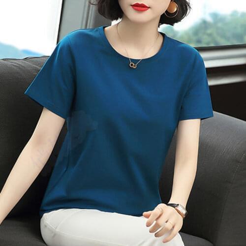 Lace Sleeve Pullover T-Shirts Tops Women Spring Summer Style Solid color Short Sleeve O-Neck Shirts Tops ZZ0085