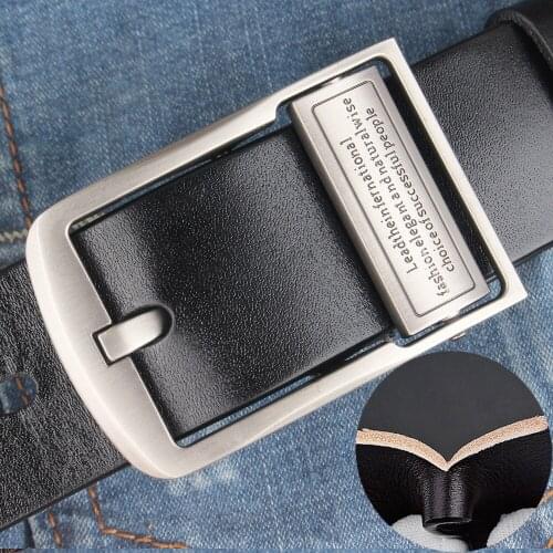 Hot men belt adjustable changeable buckles double sided prong for jeans genuine leather hiking on sale thick braided men belt
