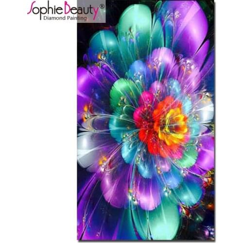 Sophie Beauty Diy 5D Diamond Painting Needlework Diamond Embroidery Flowers Full Dimond Mosaic Cross Stitch Unfinished C189