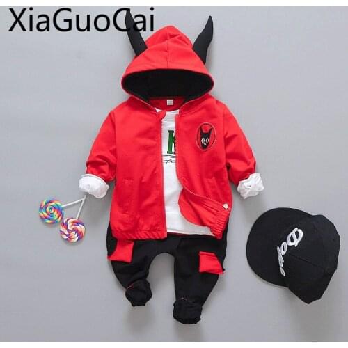Boys Sweatshirt Baby Autumn Sets New Childrens Long Sleeve Suits Kids Casual Fashion Three-Piece Sets Boutique Kids Clothing