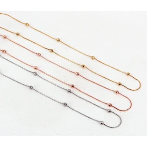 YUN RUO Rose Gold Color Snake Chain Choker Necklace Accessory Titanium Steel Jewelry Woman Birthday Gift Not Fade Drop Shipping