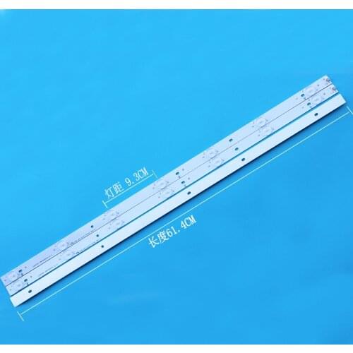 1 set=6 PCS New original LED strips for 32"Philips GJ-2K15 D2P5-315 D307-V3.1 01L68-2 E349376 7 LEDs 615mm Aluminum plate