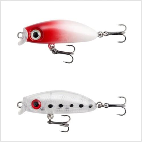 1PCS Minnow Fishing Lure 43mm 3g Topwater Hard Bait Wobbler Jig Bait Crankbait Carp Striped bass Pesca Fishing tackle SwimBait