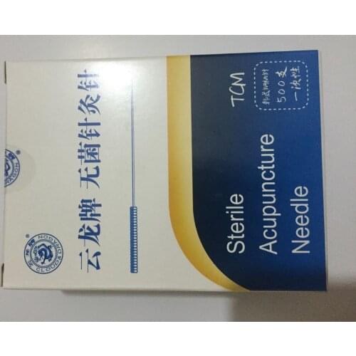 500 Yunlong disposable acupuncture needle aseptic packaging Korea flat handle face needles 10pcs/bag 0.16/0.18/0.20/0.25mm