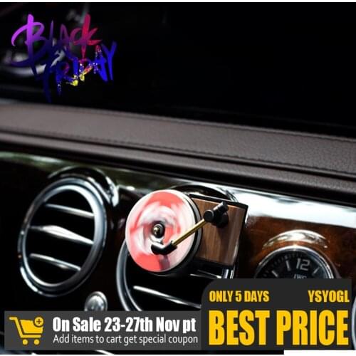 Car Perfume Diffuser Aromatherapy Turntable Air Freshener Record Player Air Outlet Aromatherapy Aroma Fragrance Car Accessories