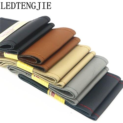 Free Delivery Car Steering Wheel Cover Microfiber Leather For All 38cm Car Steering Protection Automotive Interior Accessories