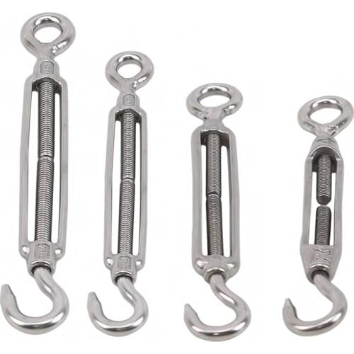 Bolt M4 M5 M6 M8 Stainless Steel Turn Buckle Rigging Screw Closed Body Jaw Turnbuckle For Boat Yacht Tool