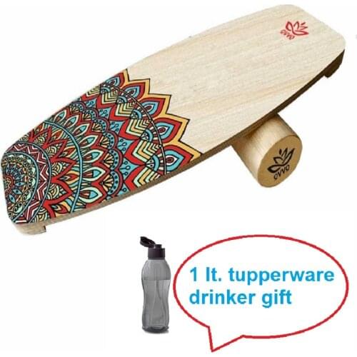 Wooden Balance Board, Surfing, Skating, Fitness, Yoga, skateboard Snowboard for Training and Coordination Exercise Portable Equipment