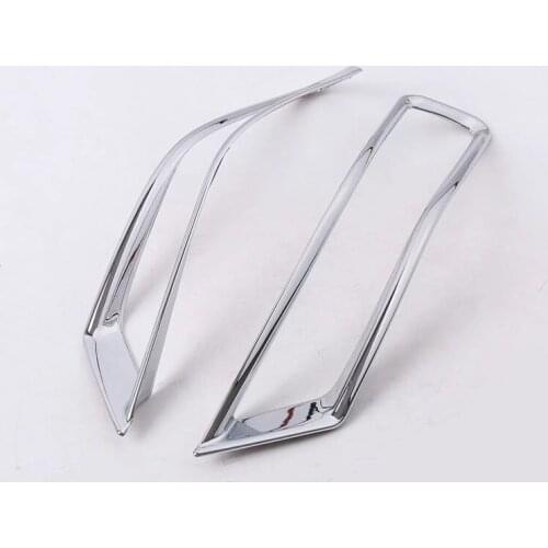 For Nissan Rogue X-Trail T32 2017 2018 2019 Rear Fog Light Lamp Cover ABS Chrome Bumper Reflector Car Styling Accessories 2Pcs